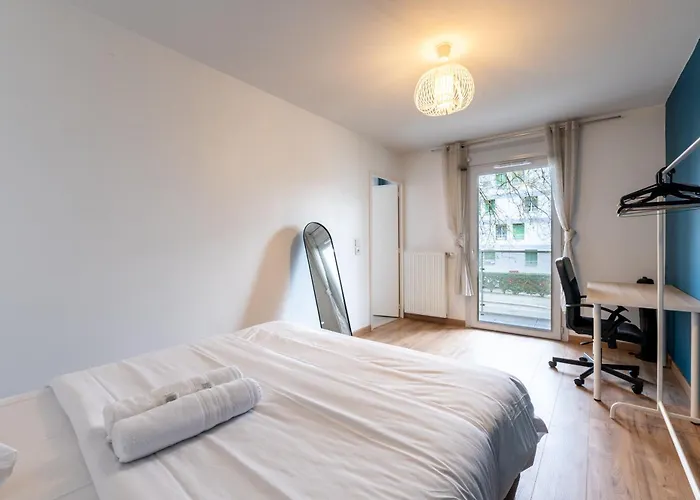 דירה T3 Grenoble, Confort, Balcon, Wifi